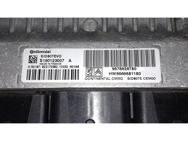Recambio de centralita motor uce para peugeot 508 access referencia OEM IAM 9678628780 S180123007 CONTINENTAL