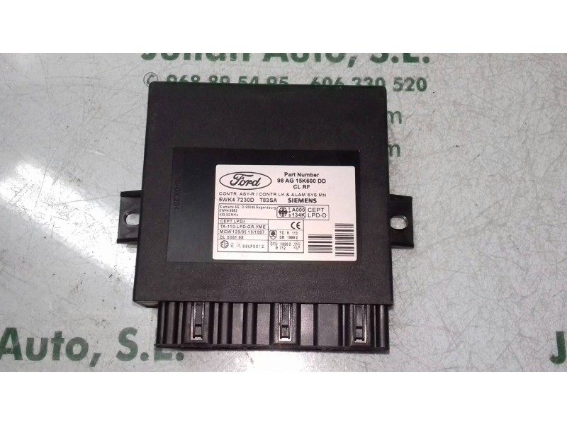 Recambio de modulo confort para ford focus berlina (cak) ambiente referencia OEM IAM 98AG15K600DD 5WK47230D SIEMENS
