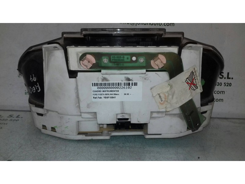 Recambio de cuadro instrumentos para ford fiesta berlina básico referencia OEM IAM YS6F10841 44ZU174 VISTEON