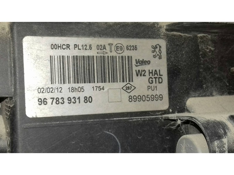 Recambio de faro izquierdo para peugeot 508 access referencia OEM IAM 9678393180 89905999 62356236