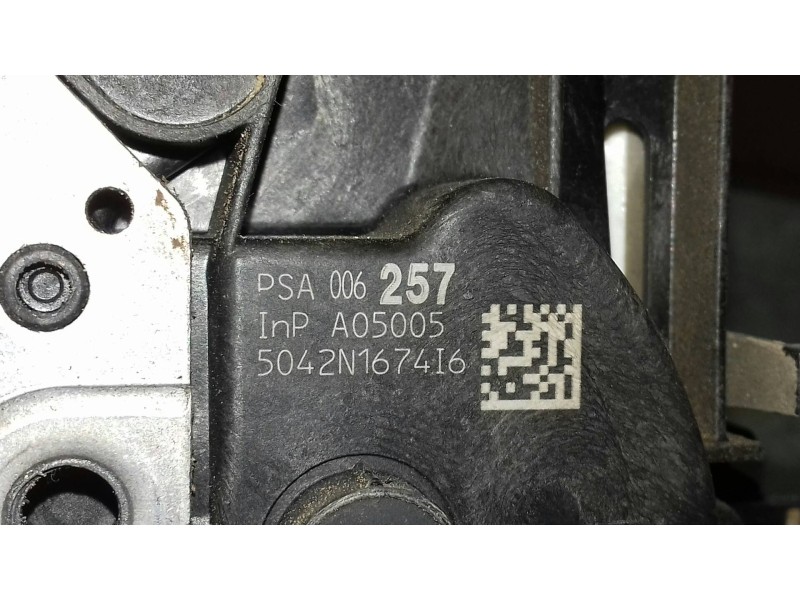 Recambio de cerradura puerta delantera derecha para peugeot 508 access referencia OEM IAM PSA006257 5042N1674I6 