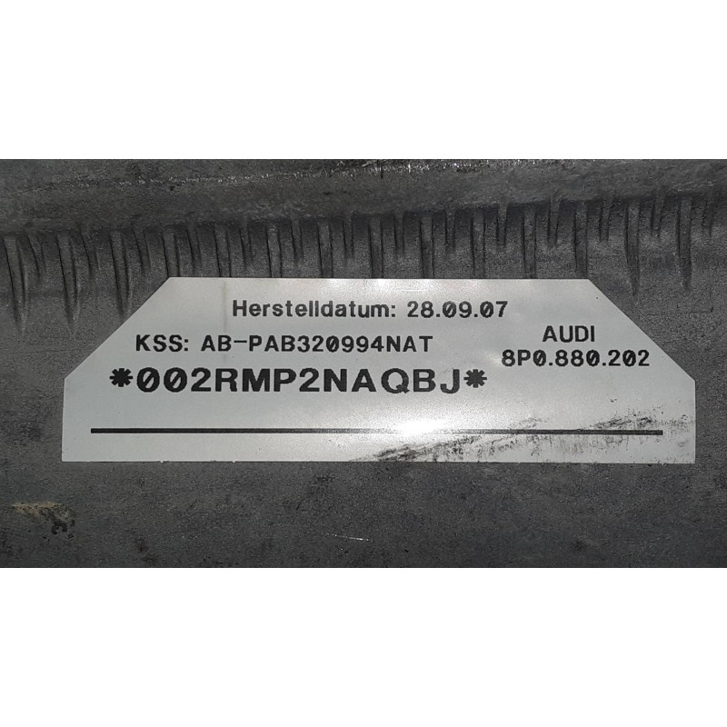 Recambio de airbag delantero derecho para audi a3 (8p) 1.9 tdi e limited edition referencia OEM IAM 8P0880202  