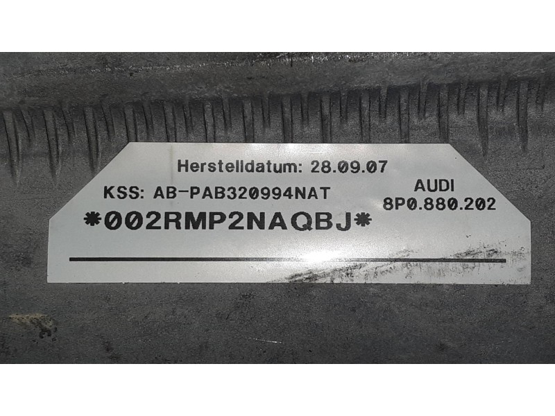 Recambio de airbag delantero derecho para audi a3 (8p) 1.9 tdi e limited edition referencia OEM IAM 8P0880202  