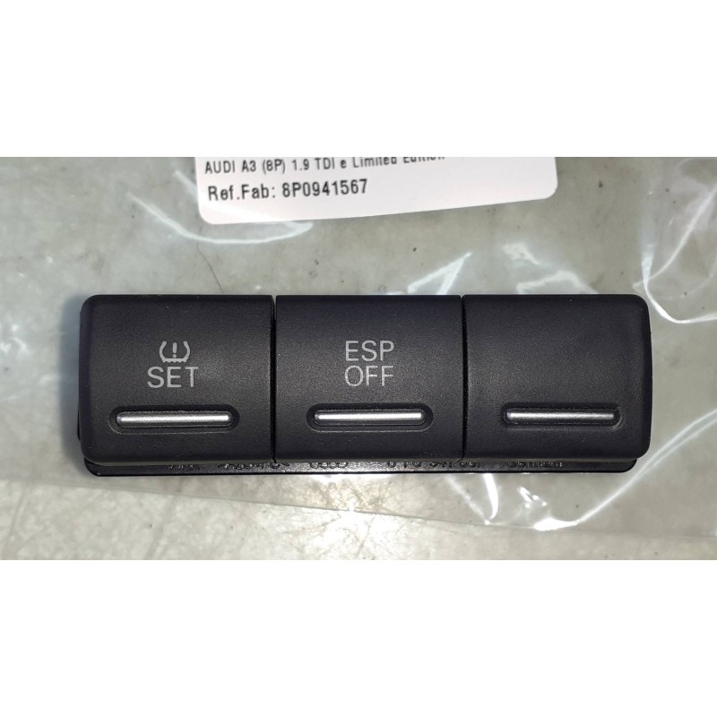 Recambio de interruptor para audi a3 (8p) 1.9 tdi e limited edition referencia OEM IAM 8P0941567  SET ESP OFF