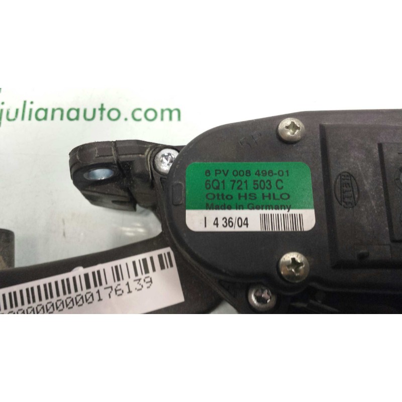 Recambio de potenciometro pedal para seat ibiza (6l1) cool referencia OEM IAM 6Q1721503C 6PV00849601 