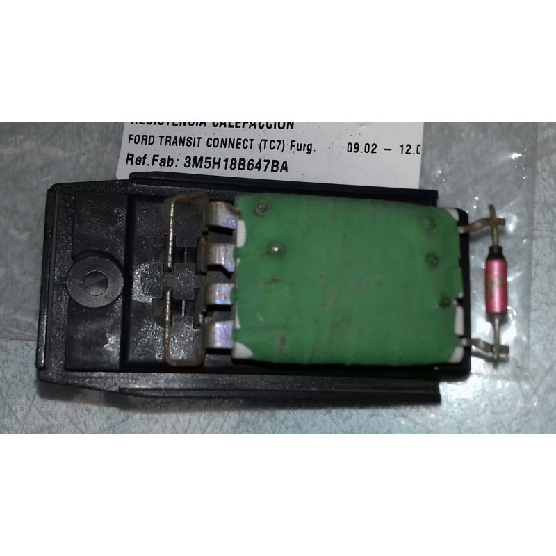 Recambio de resistencia calefaccion para ford transit connect (tc7) furg. referencia OEM IAM 3M5H18B647BA  2 + 2 PINES