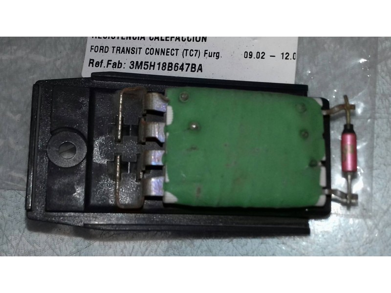 Recambio de resistencia calefaccion para ford transit connect (tc7) furg. referencia OEM IAM 3M5H18B647BA  2 + 2 PINES