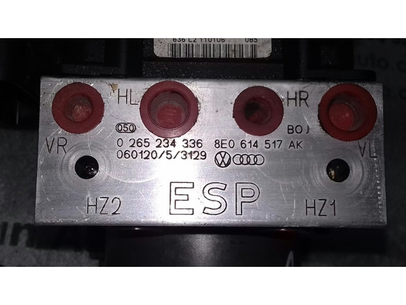 Recambio de abs para audi a4 berlina (8e) 2.0 tdi 16v (103kw) referencia OEM IAM 0265234336 8E0614517AK 0265950474