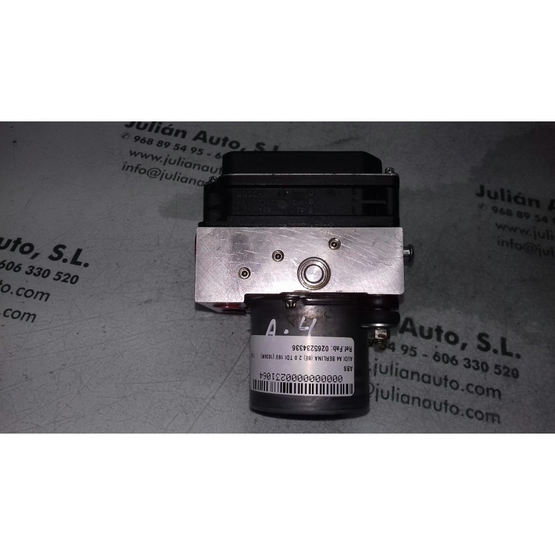 Recambio de abs para audi a4 berlina (8e) 2.0 tdi 16v (103kw) referencia OEM IAM 0265234336 8E0614517AK 0265950474