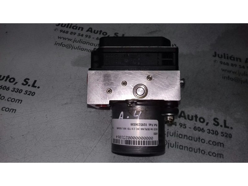 Recambio de abs para audi a4 berlina (8e) 2.0 tdi 16v (103kw) referencia OEM IAM 0265234336 8E0614517AK 0265950474