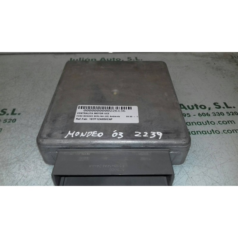 Recambio de centralita motor uce para ford mondeo berlina (ge) ambiente referencia OEM IAM 1S7F12A650CAF 100287 EQSO