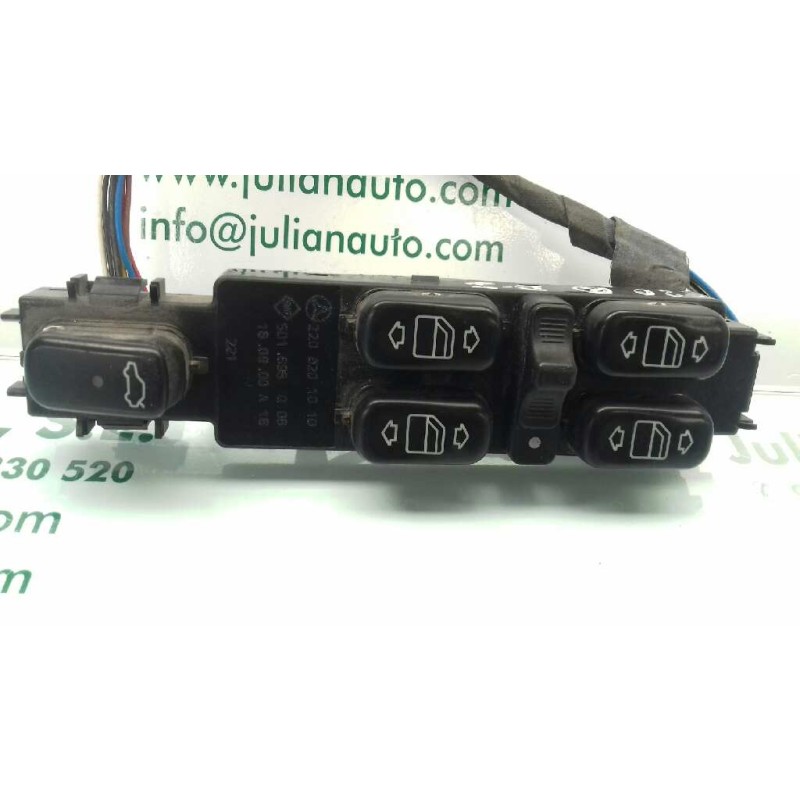 Recambio de mando elevalunas delantero izquierdo para mercedes-benz clase s (w220) berlina referencia OEM IAM 2208201010 501698 