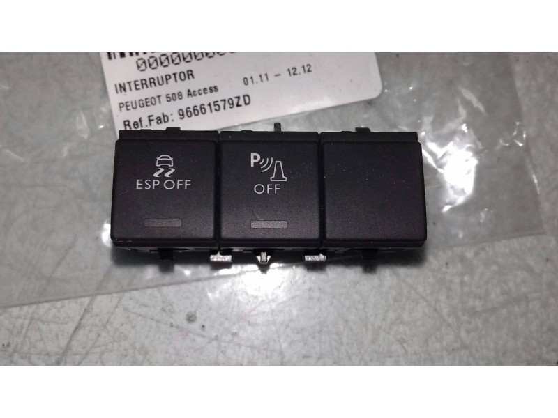 Recambio de interruptor para peugeot 508 access referencia OEM IAM 96661579ZD CONECTOR 8 PINES ESP OFF