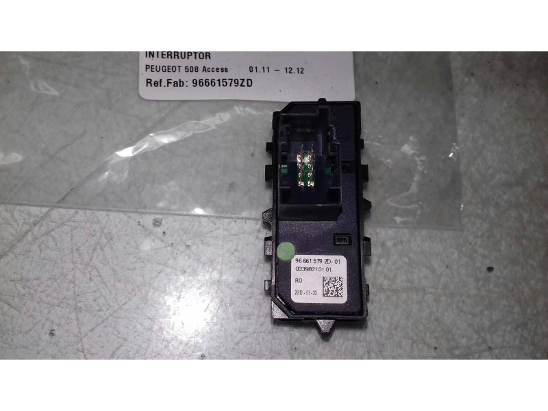 Recambio de interruptor para peugeot 508 access referencia OEM IAM 96661579ZD CONECTOR 8 PINES ESP OFF