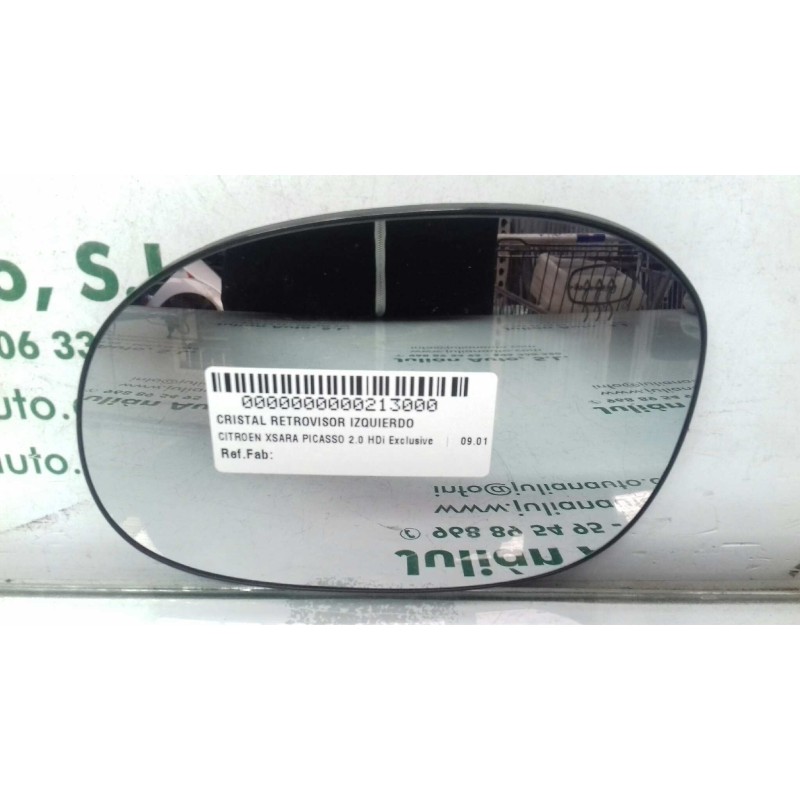 Recambio de cristal retrovisor izquierdo para citroen xsara picasso 2.0 hdi exclusive referencia OEM IAM   TERMICO