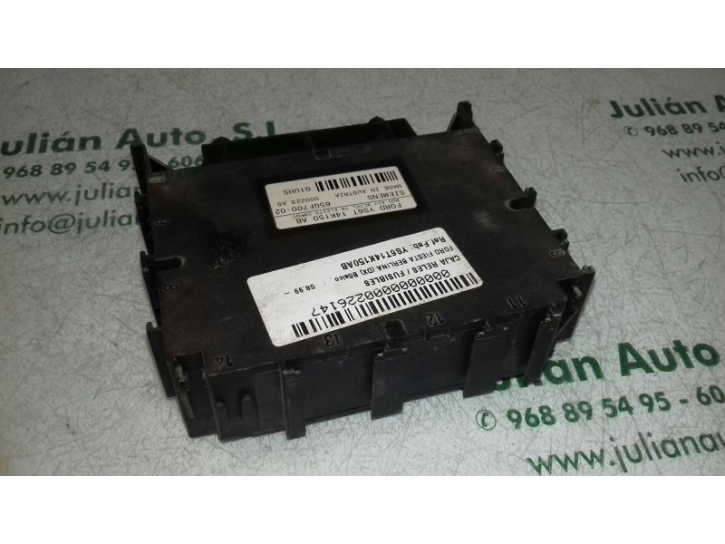 Recambio de caja reles / fusibles para ford fiesta berlina (dx) básico referencia OEM IAM YS6T14K150AB 65GF70002 SIEMENS