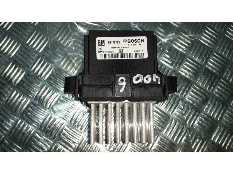 Recambio de resistencia calefaccion para opel mokka x design line start/stop referencia OEM IAM 84178783 F011500138 F01102428003