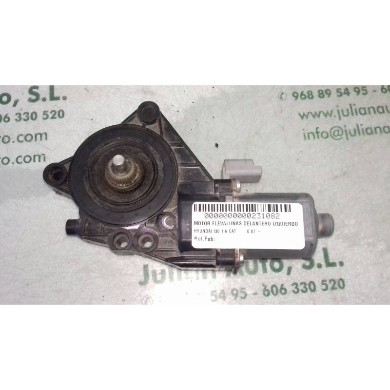 Recambio de motor elevalunas delantero izquierdo para hyundai i30 1.6 cat referencia OEM IAM   2 PINES