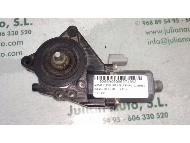 Recambio de motor elevalunas delantero izquierdo para hyundai i30 1.6 cat referencia OEM IAM   2 PINES