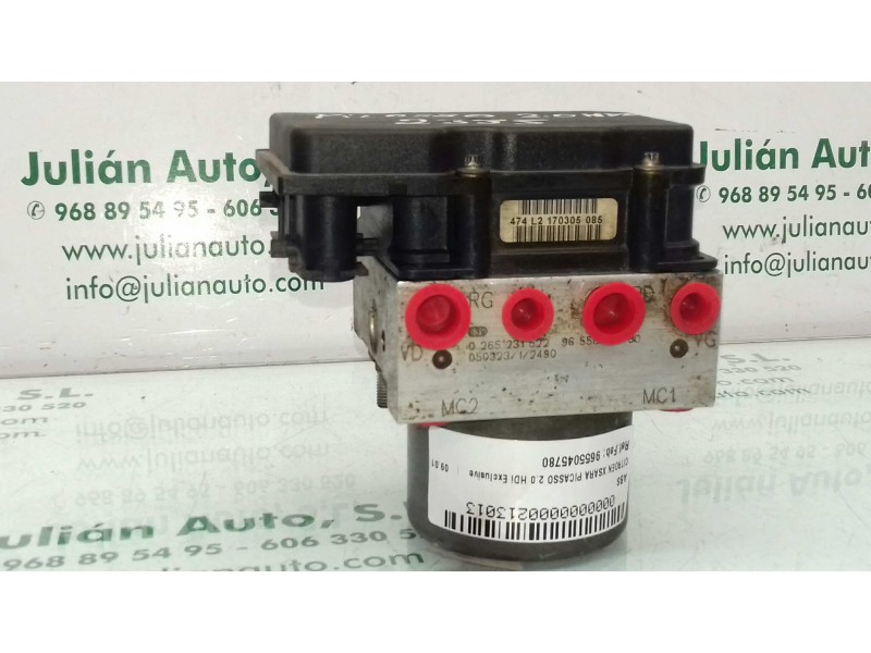 Recambio de abs para citroen xsara picasso 2.0 hdi exclusive referencia OEM IAM 9655045780 0265231522 BOSCH