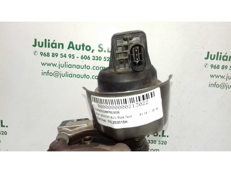 Recambio de turbocompresor para seat ibiza sc (6j1) style tech referencia OEM IAM 03L253016H 710035780 BV39F0098