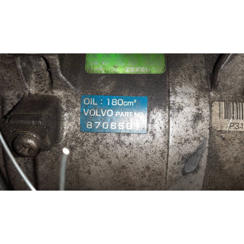 Recambio de compresor aire acondicionado para volvo s60 berlina 2.4 d referencia OEM IAM 31101166 5060119730 8708581