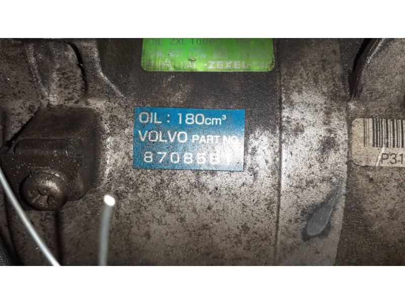 Recambio de compresor aire acondicionado para volvo s60 berlina 2.4 d referencia OEM IAM 31101166 5060119730 8708581