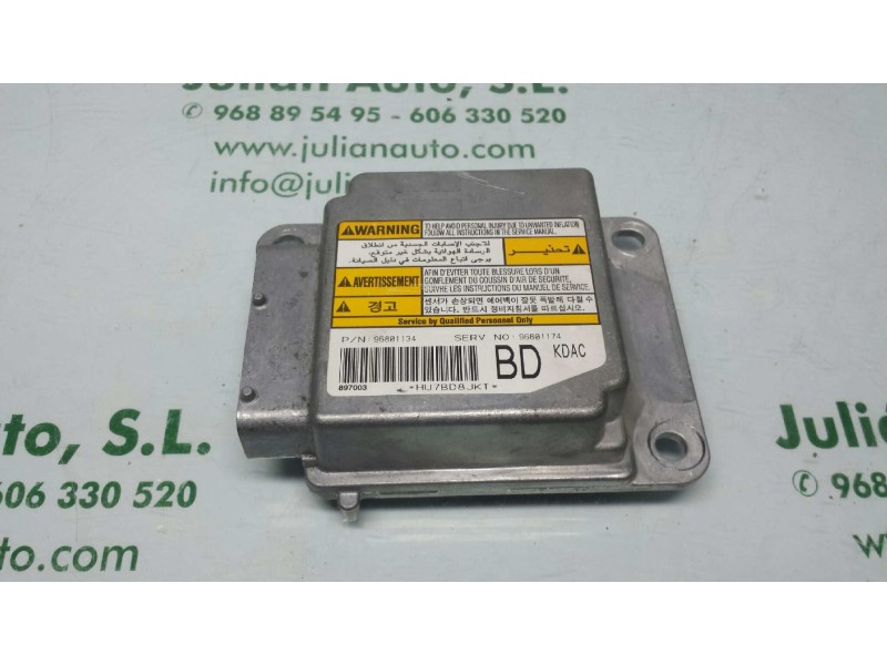 Recambio de centralita airbag para chevrolet matiz s referencia OEM IAM 96801134 96801174 BD-KDAC