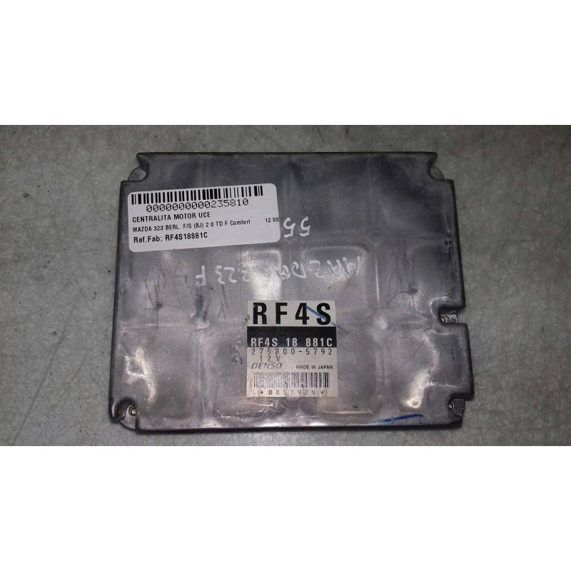 Recambio de centralita motor uce para mazda 323 berl. f/s (bj) 2.0 td f comfort referencia OEM IAM RF4S18881C 2758005792 