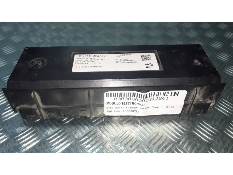 Recambio de modulo electronico para opel mokka x design line start/stop referencia OEM IAM 13506237 90152149 3230100000000X