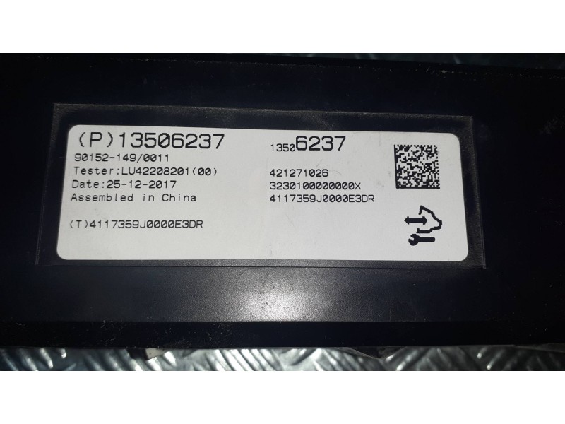 Recambio de modulo electronico para opel mokka x design line start/stop referencia OEM IAM 13506237 90152149 3230100000000X