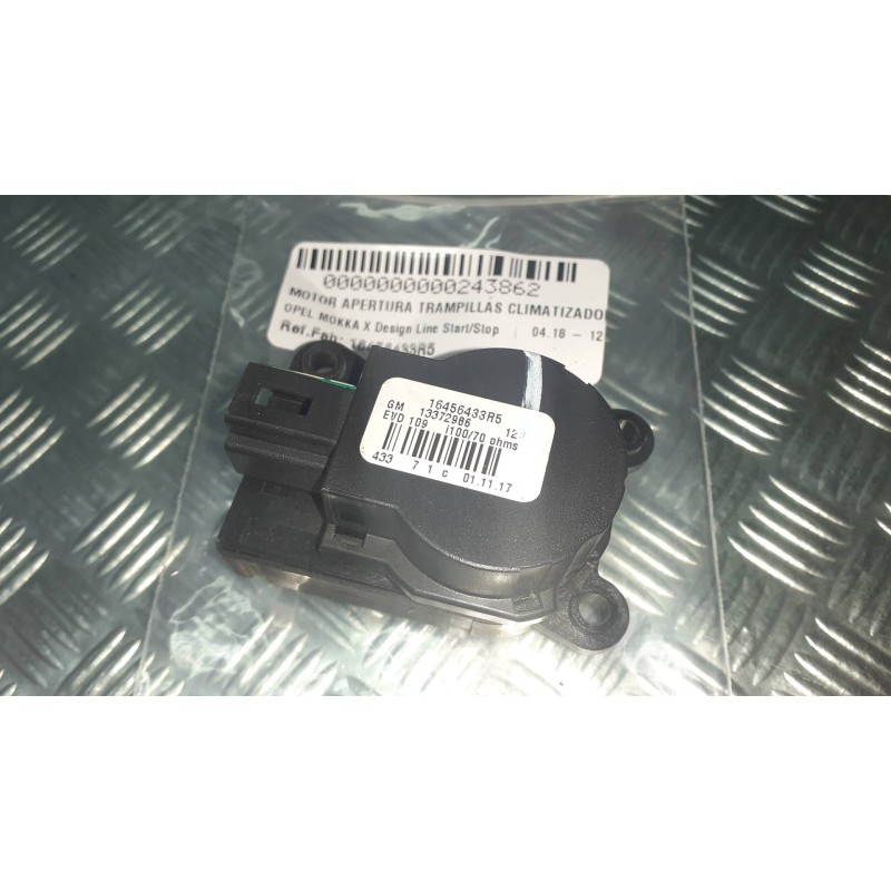 Recambio de motor apertura trampillas climatizador para opel mokka x design line start/stop referencia OEM IAM 16456433R5 133729