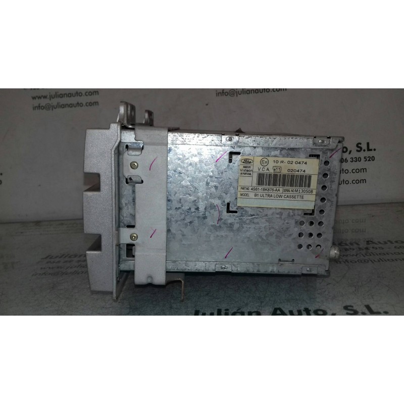 Recambio de sistema audio / radio cd para ford fiesta (cbk) ambiente referencia OEM IAM 10R020474  CODE RADIO 4744