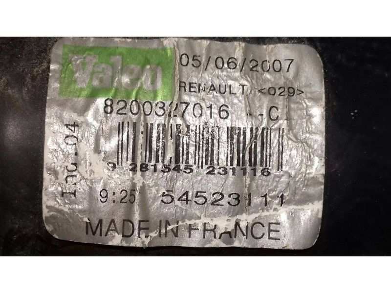 Recambio de motor limpia delantero para renault scenic ii authentique referencia OEM IAM 8200327016 5452311 VALEO