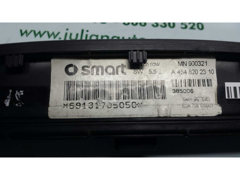 Recambio de warning para smart forfour cdi (50kw) referencia OEM IAM A4548202310 MN900321 BLOQUEO