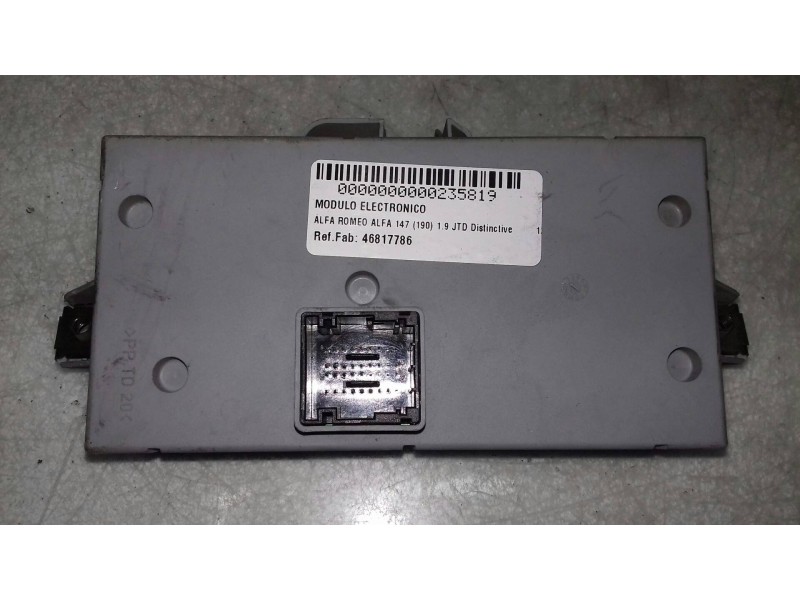 Recambio de modulo electronico para alfa romeo 147 (190) 1.9 jtd distinctive referencia OEM IAM 46817786  DELPHI
