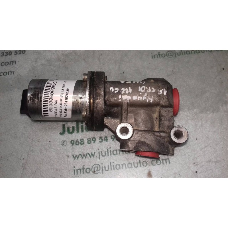 Recambio de valvula egr para hyundai matrix (fc) 1.5 crdi cat referencia OEM IAM 284102A120 KOF 2 PINES