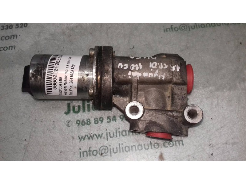 Recambio de valvula egr para hyundai matrix (fc) 1.5 crdi cat referencia OEM IAM 284102A120 KOF 2 PINES