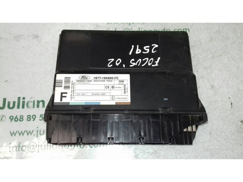 Recambio de centralita check control para ford focus berlina (cak) ambiente referencia OEM IAM 1S7T15K600FC 5WK48730E SIEMENS VD