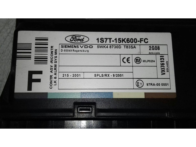 Recambio de centralita check control para ford focus berlina (cak) ambiente referencia OEM IAM 1S7T15K600FC 5WK48730E SIEMENS VD