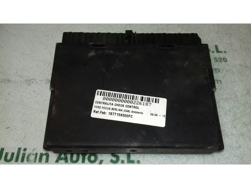 Recambio de centralita check control para ford focus berlina (cak) ambiente referencia OEM IAM 1S7T15K600FC 5WK48730E SIEMENS VD