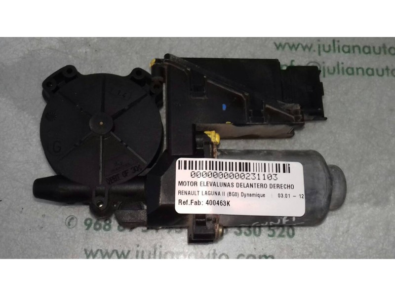 Recambio de motor elevalunas delantero derecho para renault laguna ii (bg0) dynamique referencia OEM IAM 400463K  6 PINES
