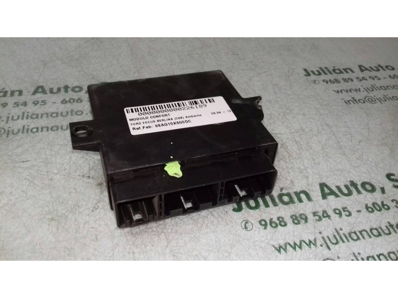 Recambio de modulo confort para ford focus berlina (cak) ambiente referencia OEM IAM 98AG15K600DC 5WK47230C SIEMENS