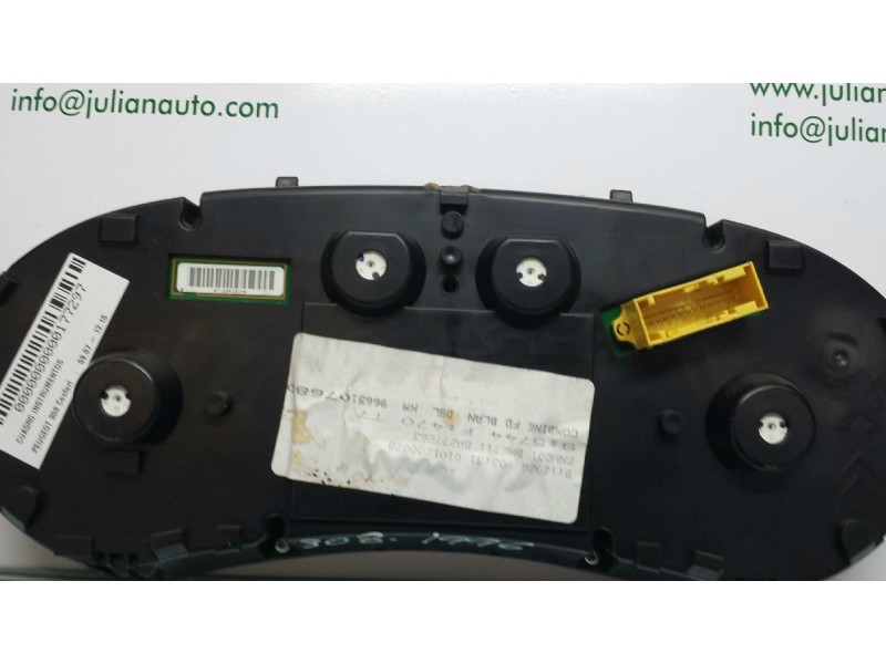 Recambio de cuadro instrumentos para peugeot 308 confort referencia OEM IAM 9665107680  