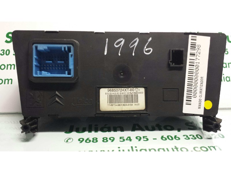 Recambio de mando climatizador para peugeot 308 confort referencia OEM IAM 96850724XT  VALEO