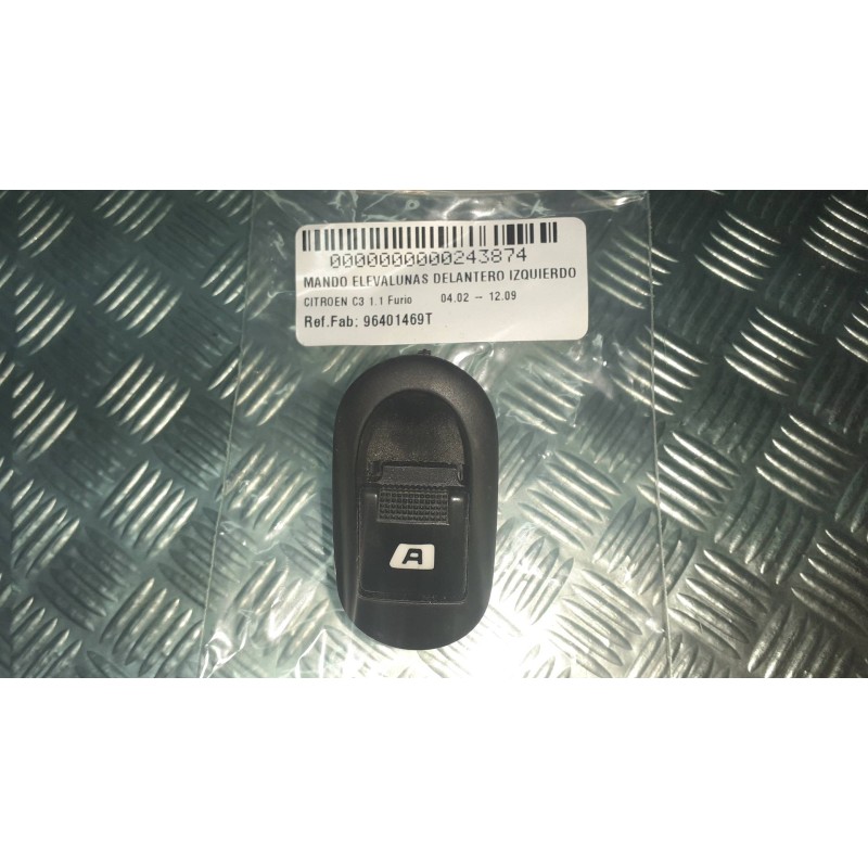 Recambio de mando elevalunas delantero izquierdo para citroen c3 1.1 furio referencia OEM IAM 96401469T  