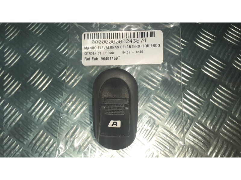 Recambio de mando elevalunas delantero izquierdo para citroen c3 1.1 furio referencia OEM IAM 96401469T  