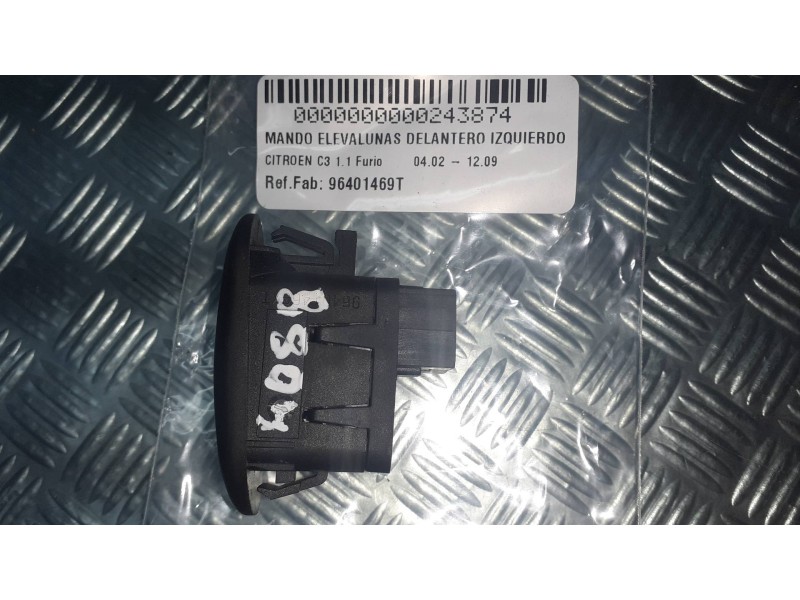 Recambio de mando elevalunas delantero izquierdo para citroen c3 1.1 furio referencia OEM IAM 96401469T  