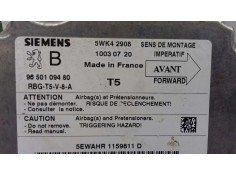 Recambio de centralita airbag para peugeot 307 (s1) xn referencia OEM IAM 9650109480 5WK42908 SIEMENS 2