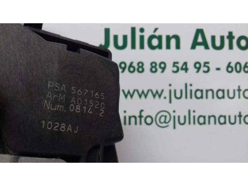 Recambio de cerradura puerta trasera izquierda para peugeot 308 confort referencia OEM IAM 567165 A01520 6 PINES